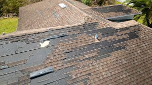 roof brown damage